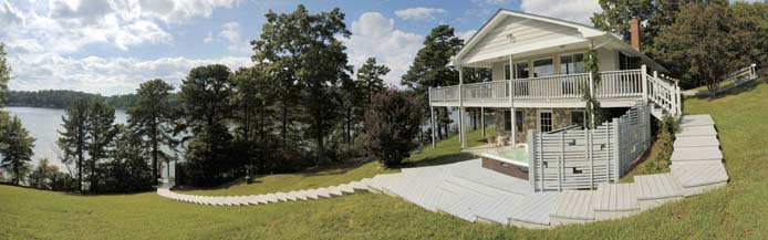 Wide view of Main House and Smith Mountain Lake